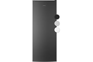 Bomann® Kühlschrank ohne Gefrierfach | Energieklasse D | 143cm | 5 Ablagen | 0°C ~ +8°C | leise 39dB | Getränkekühlschrank | 242L Flaschenkühlschrank | Kühlschrank groß | VS 7363 schwarz-inox