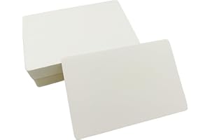 JALACH 100 Blätter Kraftpapier Karten 10 x 15cm 350g/m², Blanko Papier Karten zum Selbstgestalten, A6 Karteikarten Moderationskarten Weiß für DIY Grußkarten Postkarten Einladungen Bastelprojekte