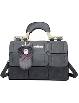 Pahajim Die neue Frühjahr / Sommer 2017 Frauen Tasche Naht Boston Tasche neigte Schulter Tasche Frauen Leder Handtaschen