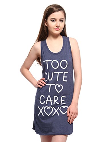 Slumber JillIndigo Too Cute to Care Racerback Slip