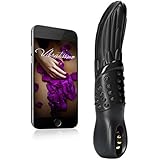Amor Vibratissimo® Vibrador del punto G "Cole" a base de silicona y controlable mediante una aplicación móvil (negro)