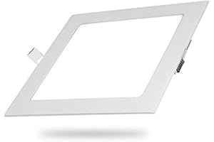 Hometric LED Panel Light Square LED Recessed Flush Mount Ceiling Lamp Flat Panel Down Light Ultra Slim Lamp Cool White 6500K 18W