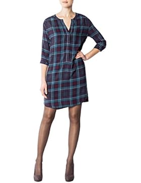 Marc O'Polo Damen Kleid Viskose Dress Kariert, Größe: 36, Farbe: Rot