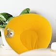 S-SQUARE Seed Pillow for New Born Baby Ideal for Round Head Shaping Seed Pillow with Foam Cotton Cover U Shape for Head Shaping Baby 0 to 18 Months Babies (Yellow)