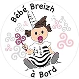 Amazon Fr Autocollant Sticker Bebe A Bord Bretagne Breizh Breton Logo 1 Taille 17 Cm