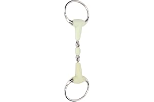Roststål Hästbett Smak Gummilindad Häst Mun Snaffle BitHorse Snaffle Racing Hästbett Som Det Repar Irriterar Hästens This de Horse Mouth BitHorse Snaffle