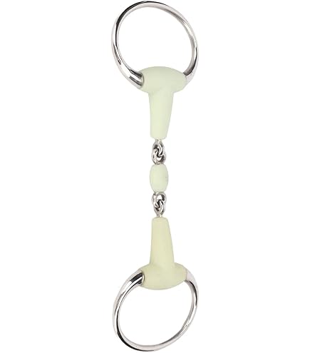 Equinate Mors à Tête D'olive En Acier Inoxydable 16 Mm Double Cassé 14,5 Cm – Mors Anatomique Respectueux De La Bouche Avec Action Douce – Indication