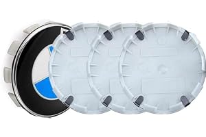 4 Caches Moyeux BMW 68 Mm - Aluminium + ABS, Pour Jantes D'origine, Accessoire Voiture, Remplacement Enjoliveurs