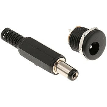 Kit 10 Paia Connettori DC Spina Jack 2,5x5,5 Mm Per Montaggio A Pannello – Fai Da Te