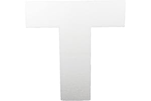 DecoPorex - Lettere polistirolo 40 cm per decorazione, evento, cerimonia, iniziali nome matrimonio (T)