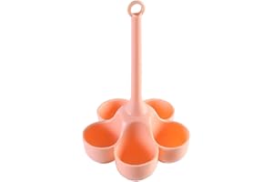 RAOPUZI Porte-œufs pour la cuisson à la vapeur support à vapeur en silicone à 5 grilles avec longue poignée porte-œufs en silicone braconnage des œufs marmite bouillante support à vapeur pour cuisinière (A#)