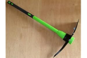 Unibos | Pick Mattock 5lb Drop Forged Steel Head with Heavy Duty Fibreglass Handle Shaft 90cm, for Gardening, Planting Camping (Fibreglass Handle with 5lb Mattock Head)
