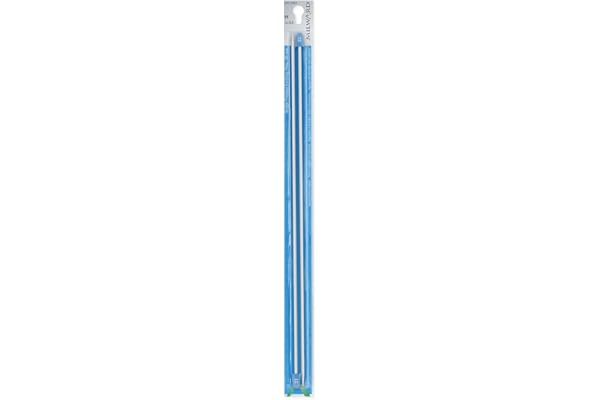 MILWARD Aiguilles à tricoter à pointe unique, 30 cm, No7.5, Gris Argenté, 7,5 mm, 2222305