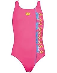 arena Floater Jr L Bañador 1 Pieza, Niñas, Azul (Pix Blue), 8-9