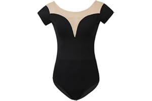 ROYAL SMEELA justaucorp danse classique femme body de danse classique pour femme justaucorps ballet adulte justaucorps danse manche courte justaucorps gymnastique gym body danse femme body danseuse