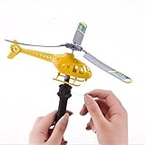 UChic 5 STÜCKE Neueste Modell Flugzeughubschrauber Griff Ziehen Die Flugzeug Luftfahrt Lustige Nette Outdoor Spielzeug Kinder Baby Spielen Geschenk Farbe Zufällig