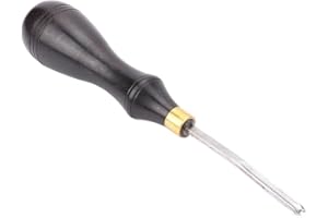 Agatige Biseladora De Bordes De Cuero, Biseladora Profesional De Bordes para Artesanía De Cuero, Kit De Skiving De Cuero De 5 Tamaños con Mango De Sándalo para DIY Fabricante De Cuero(0,6 mm)