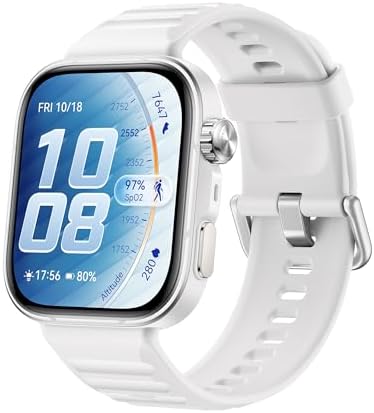 HUAWEI WATCH FIT 5 Pro Smartwatch, GPS, ECG, Display FullView 1,92'' e Vetro Zaffiro, Pagamento NFC, Modalità Sport Outdoor, Monitoraggio della Salute, Batteria a Lunga Durata, Android & iOS, Bianco