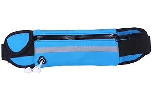 UNIVERSAL STAR LISTING Travel Waist Fanny Pack Bum Bag. for Jogging, Running, Walking, Travelling. Unisex for Men and Women (Blue)