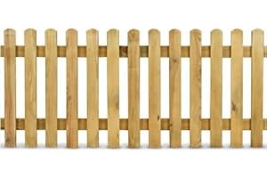 ITALFROM - Cloture Jardin Exterieur en Bois de Pin (200x100) Barriere Jardin Cloture Bois Fabriqué en Matériau Solide et Robuste Imprégné en Autoclave, il Peut être Peint, Barrière Extérieur