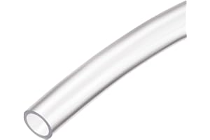 sourcing map Tubería de vinilo transparente de PVC 8mm ID x 10mm OD 2metros/6.558pies Tubo de manguera flexible de plástico