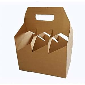 Paxit Bierflaschen-Träger Aus Karton – 4er Packung, 20 Stück, Robust, Mit Tragegriff, Für 500 Ml Flaschen
