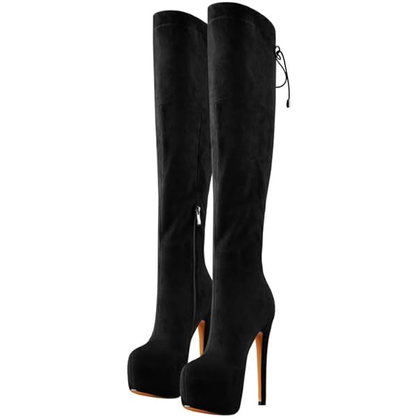 Lakleren Veterlaarzen 15 Cm DELIGHT-4063 Overknee Laklaarzen High Heels Met Veters 14531 2