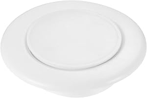 PATIKIL 68mm OD Agujero Tapones, 1 Paquete PVC Redondo Tubo Puesto Bloqueo Cubierta Tubería Inserción Extremo Tapa para Tubería Protección, Blanco