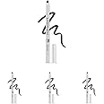 RENEE Midnight Kohl Pencil - Smudgeproof And Waterproof Matte Kajal Stick- 24 Hrs Long Stay - Darkest Black - Rich Color Payoff - Vitamin E, Olive Oil And Castor Oil - 1.5 Gm (Pack Of 4)