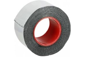 BAUPARK24 6x Alu- Butyl-Klebeband, 50mm x 10m - Aluminiumklebeband für Metalle, Kunststoffe, Ziegelwerk, Beton und Holz