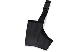 PetPhindU Copertura Bocca Solido Dog Color Cane Museruola per Cani Piccolo Medio Grande per Evitare Mordere Barking Masticare con Regolabile Autoadesivo Magico della