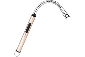 JETPRO Ljuständare USB-laddningsbar elektrisk tändare med 360° flexibel hals för ljus BBQ camping