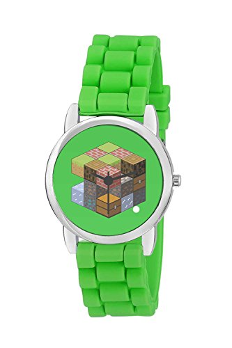 BIGOWL Rakhi Gifts for Kids Rubik Cube Blocks Illustration Analog Kids Watch - Best RakshaBandhan Rakhi Gifts for Boys/Girls
