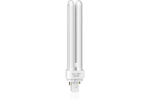 DoRight 18W CFL G24d-2 2-pins Kompakt Fluorescerande Lampa - PLC 827 CFL-lampa Varmvit 3000K 2U Dubbelveckel Rör Energibespar
