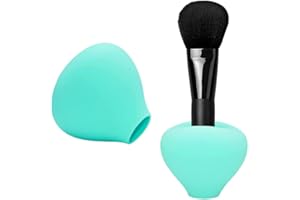 KKPLZZ Ochraniacz na pędzle do makijażu, silikonowe pędzle do makijażu, wielokrotnego użytku, uchwyt na pędzle do makijażu, osłona przeciwpyłowa, organizer na pędzle, do podróży
