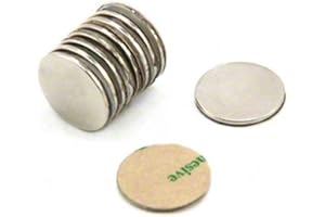 Magnetastico | 10x magneti autoadesivi neodimio N52 disco 20x1 mm | Magneti adesivi con nastro adesivo marca 3M | Calamite adesive potenti con pellicola adesiva, forza calamita adesiva elevata