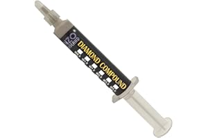 ENZO ENGLAND Abrasive Diamond Lapidary Abrasive Compound Paste 10 Gram Syringe for Final Satin Mirror Finish of Knife & Razor Cutting Blade Sharpening Lapping Honing Polishing 10 Micron 1000#