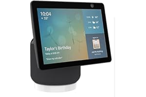 AOKICASE Soporte para Amazon Echo Show 10, accesorios con gestión de cables integrada, Echo Show 10, sin golpe, no requiere tornillos, accesorios para altavoces (Echo Show 10, negro) JS10