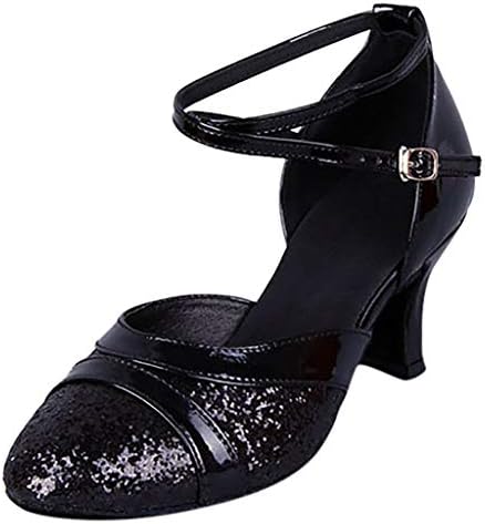 iLPM5 Women's Sandals Prom Ballroom Dance Shoes Buckle Dance Party Shoes Casual Shoe