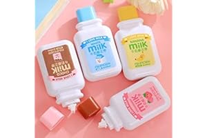 BIMHAYUU 4 Stücke Lot Korrekturroller Mini Schulsachen 6m x 5mm Ideal für Studentisches Schreiben, Homeoffice oder Lehrerbüro Schulbedarf Tragbare Korrekturband (4 pcs)