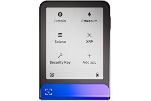 Ledger Flex - crypto touchscreen signer - securely manage all your digital assets and identity via the Ledger Wallet app (Neptune Blue)