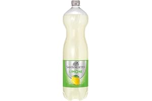 San Benedetto Limone, Bevanda Gassata, 1500 ml Dissetante e Frizzante, a Basso Contenuto di Zuccheri