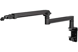‎ENDORFY ENDORFY Broadcast Low Profile Boom Arm, Premium Low Profile Mikrofon Smartfone und Lichtarm mit Kabel, 360 Grad drehbar