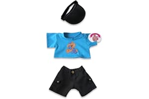 Teddy Bear Clothes Hello Bear Outfit fits most 38-40cm Build a Bear by Build your Bears Wardrobe - blue