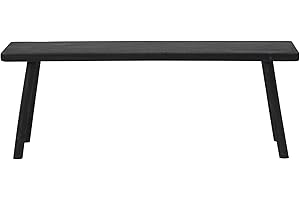 ‎HOUSE DOCTOR House Doctor Bank, Nadi, Schwarz, Product Size:l: 120 cm, w: 38 cm, h: 43 cm