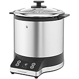 WMF KÜCHENminis® Reiskocher mit Lunch-to-go-Box , Damfgarer, platzsparend, Extra To-Go-Deckel macht den Innentopf (1,0l) ohne Umfüllen zur festverschlossenen Lunchbox zum Mitnehmen, 220 W