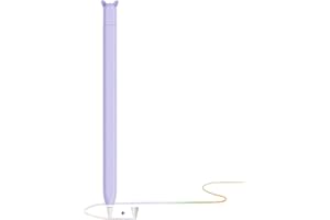 YINVA Apple Pencil Hülle Apple Pencil Case Netter Fall, Silikon Schön Weicher Stift Grip Griff mit Ladekappe Kappe und Pen Nib Spitze Schutzhülle (2. Generation, lila)