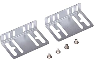 Imtrub 2 DIN Installation Kit, Car Radio Adapter, Car Player Stereo Radio Replacement, Metal Car Stereo Radio Mounting Frame, Mounting Fitting Kit, Silver