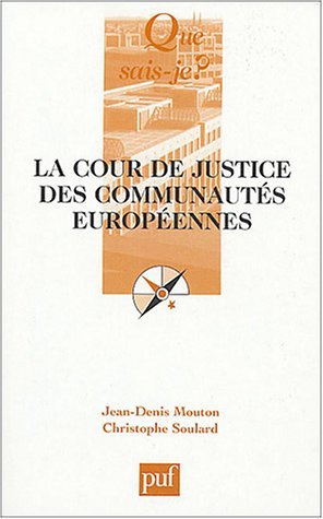 Jan Ealhstan Download La Cour de justice des Communautés européennes