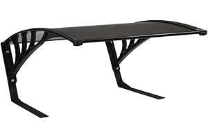 vidaXL Garage Roof for Robot Lawn Mower Weather Resistance Sturdy Universal 46cm Height Robot Lawn Mower Protector Roof Canopy Shed Black